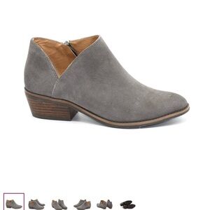 Lucky Brand Grey Suede Booties